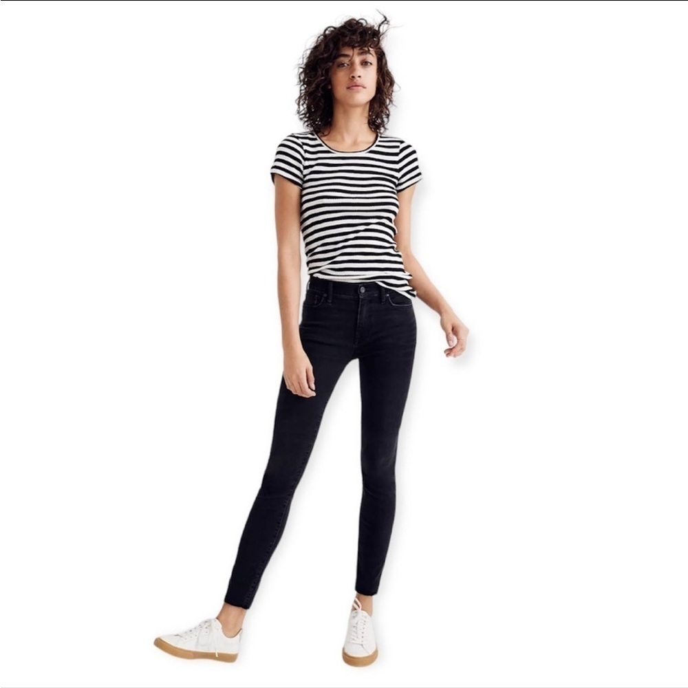 Madewell 9” High Rise Skinny Jeans Size 25 Dark Washed